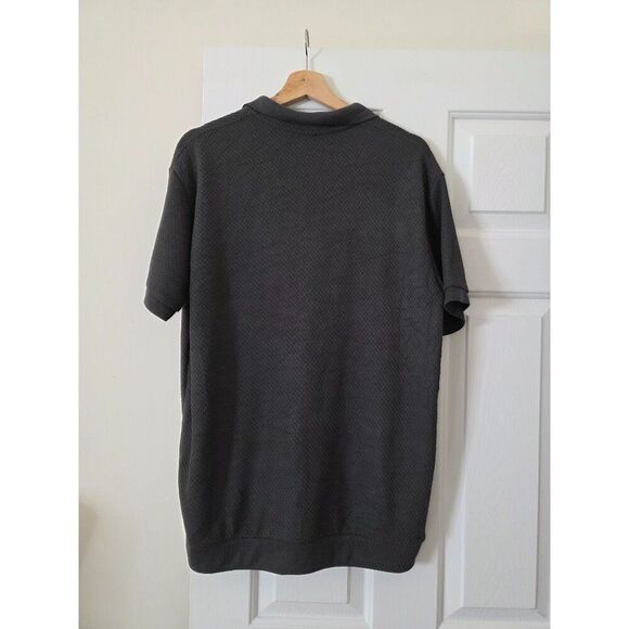 New Zara Structured Shirt S 4087/330 Grey casual knit polo sweater short sleeve - Picture 11 of 13